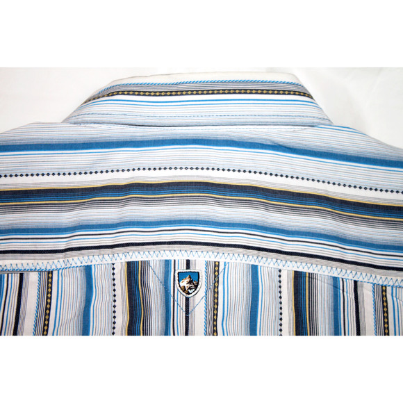 Kuhl Suncel Short Sleeve Button Striped Shirt - Picture 4 of 8